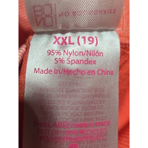 Lot NOBO/No Boundaries High Rise Crop Seamless Leggings Pink/Coral Blue XXL NWT - Picture 12 of 12